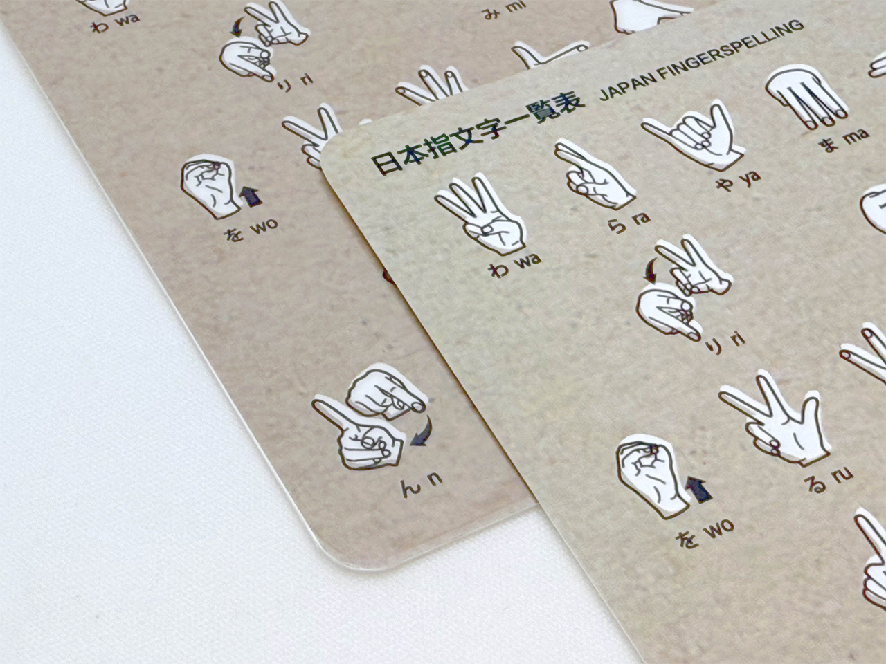 指文字 名刺カード&ポストカード