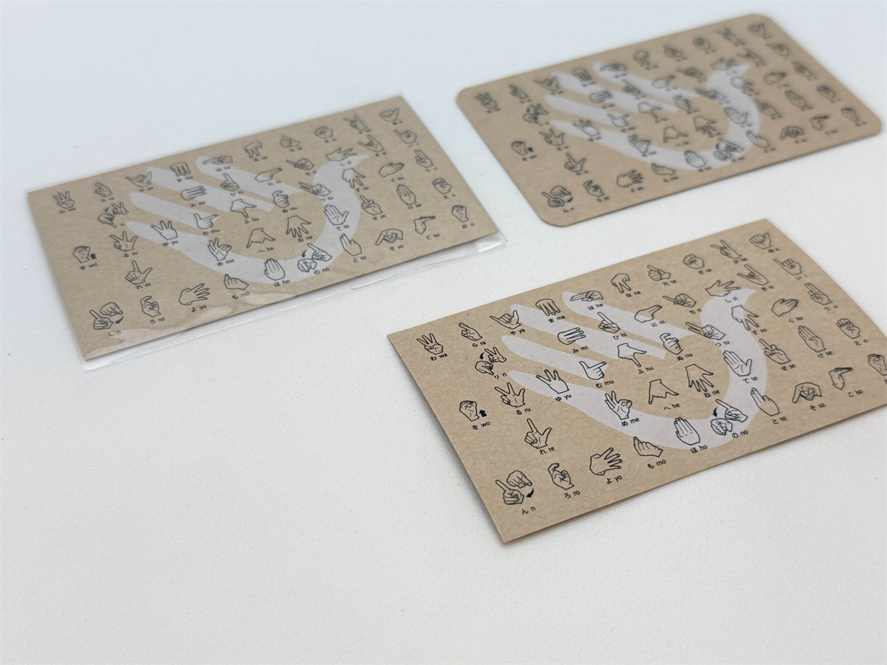 指文字 名刺カード&ポストカード