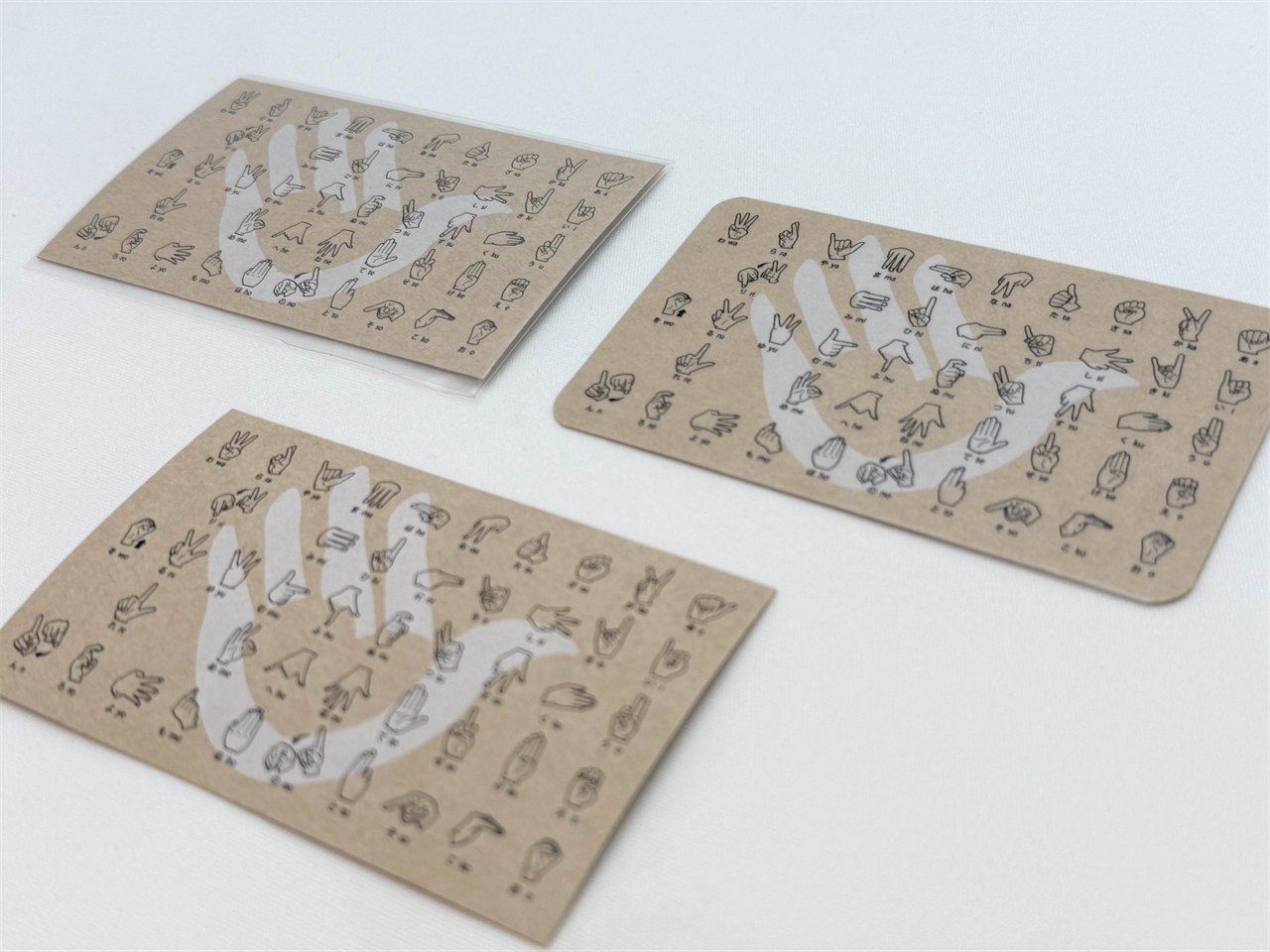指文字 名刺カード&ポストカード