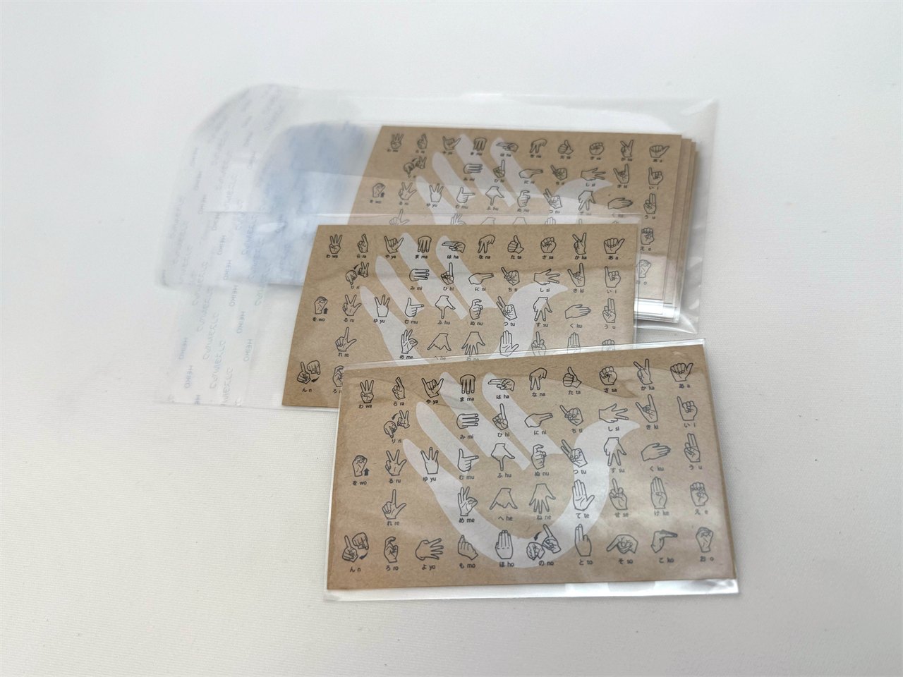 指文字 名刺カード&ポストカード